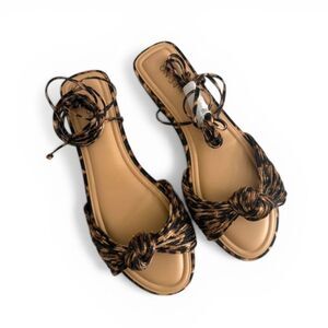 On 34th Women's Jenniee Knot Lace-Up Flat Sandals, NEW! Size 9M